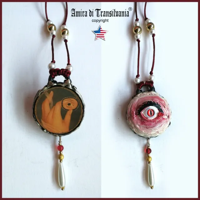 red eye protection magic talisman jewelry woman amulet pendant charm necklace