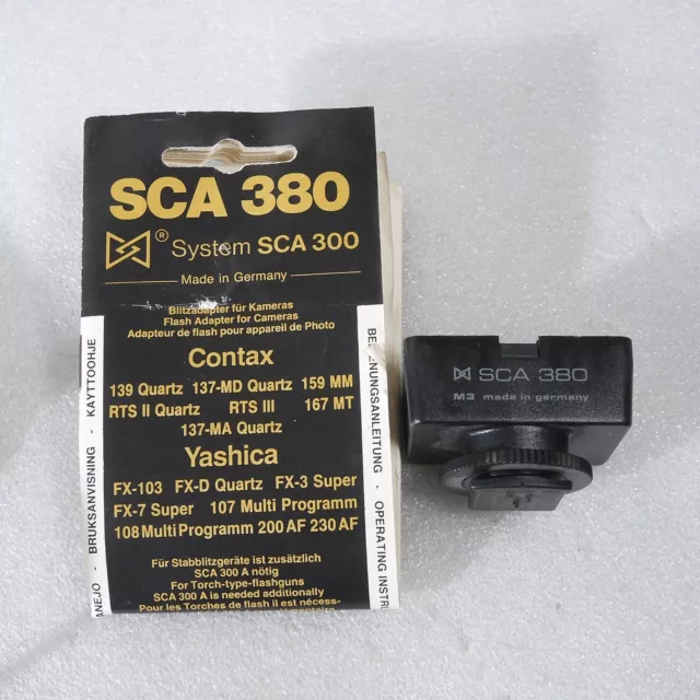 Metz Mecablitz SCA 380 Contax Yashica Manual Adapter Flash 35mm SLR film