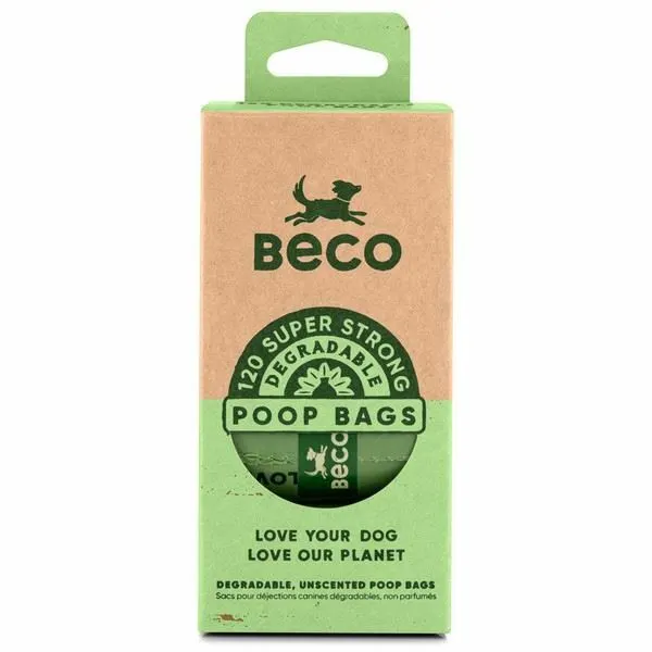 Beco Biologisch Abfälle Hund Hundekotbeutel Uncescented Eco Freundlich 120 Pack