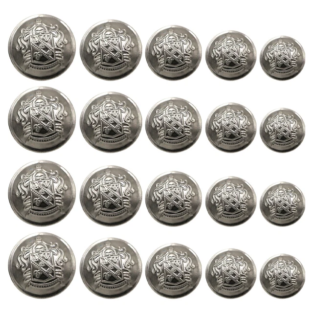 50 Pcs Vintage Clothing Buttons Brass Metal Decorative Suit