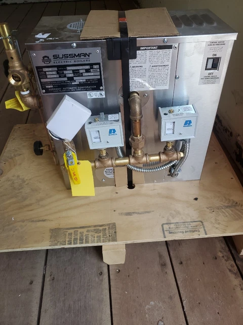 Brand New, SUSSMAN MBA6 ELECTRIC BOILER 6KW 208v power 3ph 120v control 0.6 BHP Brand New, SUSSMAN MBA6 ELECTRIC BOILER 6KW 208v power 3ph 120v control 0.6 BHP