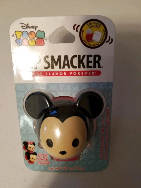 Disney TSUM TSUM Lip Smacker Balm  Mickey Mouse Marshmallow Pop Flavor