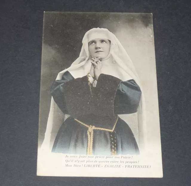 Cpa Carte Postale Guerre 14-18 Patriotique Religieuse Priere Pour La Patrie