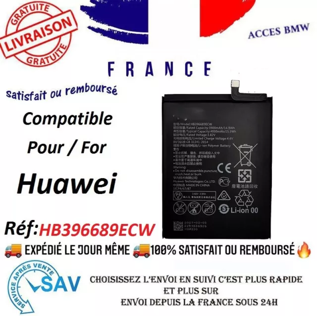 ✅ Batterie Générique HB396689ECW Pour Huawei Mate 9 et 9 Pro / Y7 Premier ✅