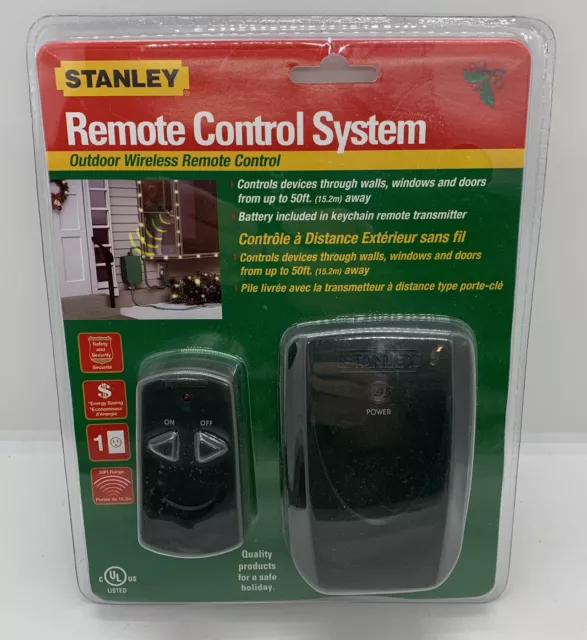 NEW Stanley Remote Control System Wireless Indoor Outdoor Set 50