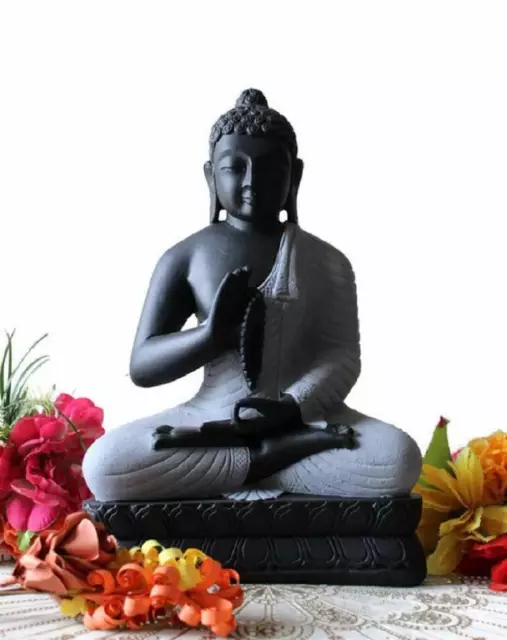 Handgemacht Harz Meditieren Mönch Buddha Statue Skulptur für Zuhause & Büro