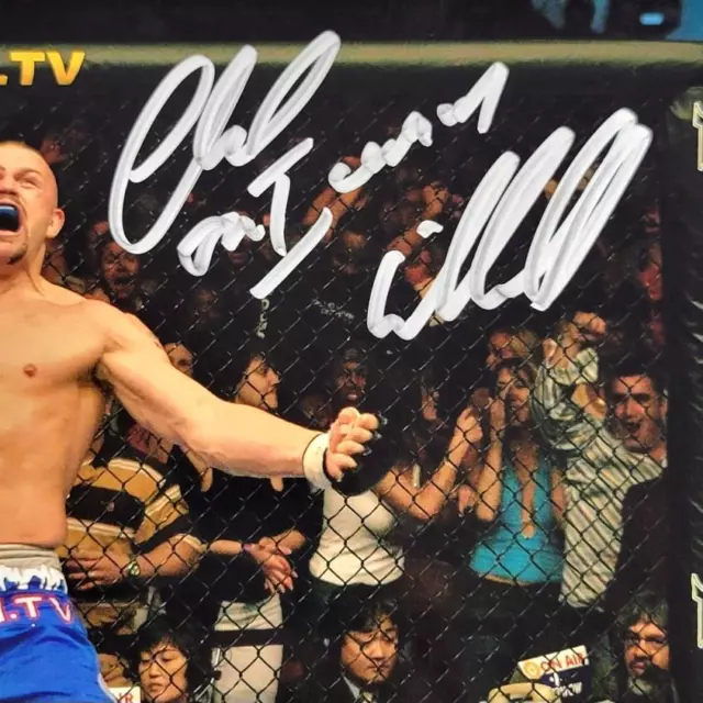 Chuck Lidell signed "Iceman" UFC 8x10 Photo autograph ~ Beckett BAS Witness 2