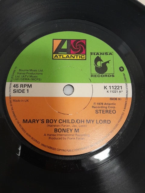 BONEY M - Mary’s boy child/Oh my lord/Dancing in the streets on