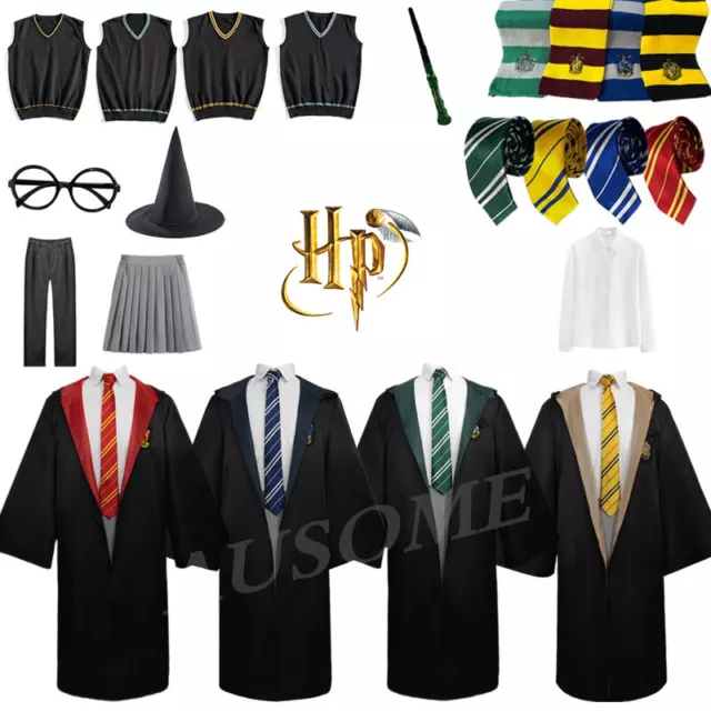 Christmas Harry Potter Adult Gryffindor Ravenclaw Robe Tie Costume Cosplay Party 2