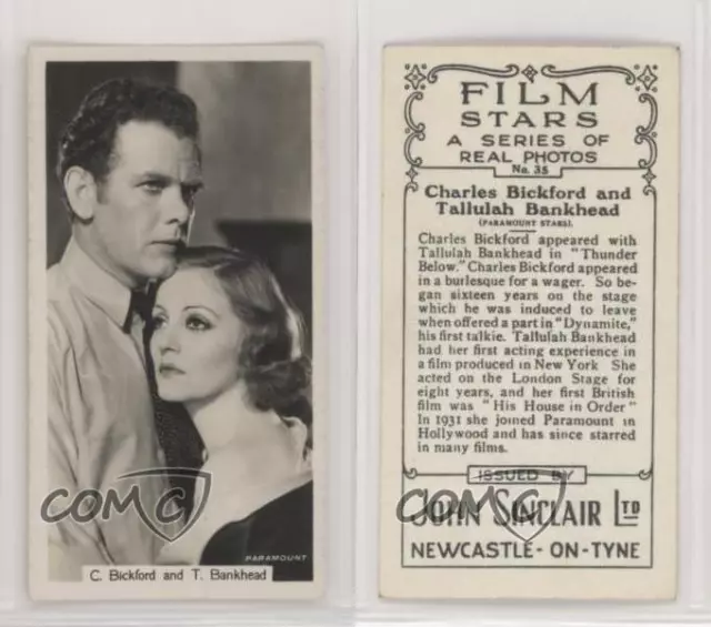 1937 SINCLAIR FILM Stars Tobacco Charles Bickford Tallulah Bankhead #35 ...