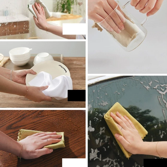 NanoScale Streak Free Miracle Home Cleaning-Cloths Dust Kitchen (Reusable) Pcs