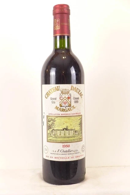 margaux château dauzac grand cru classé rouge 1980 - bordeaux