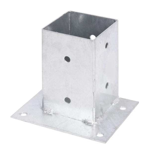 H-pfostenträger 91 X 91 X 600 Mm ALBERTS AUFSCHRAUBHÜLSE BODENHÜLSE Pfostenschuh Pfostenträger