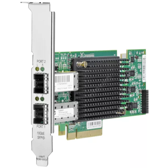 STANDARD PROFILE HP NC552SFP Dual-Port 2x 10GbE-LAN SFP+ PCIe x8 614203-B21 +++