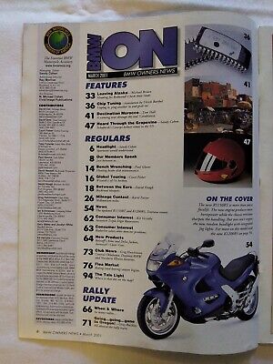 2001 March BMW Owners News Magazine: New R1150RT And K1200RS (MH54) 2