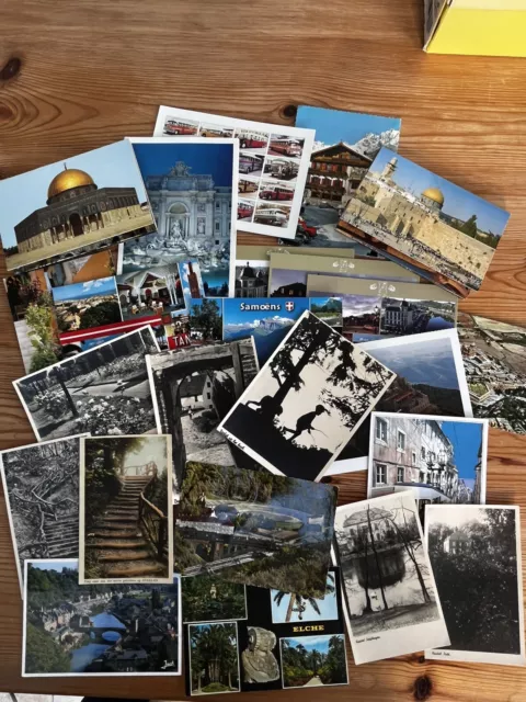 40 Mix Of Vintage & Modern Postcards  - Job Lot Posted & Unposted Non UK