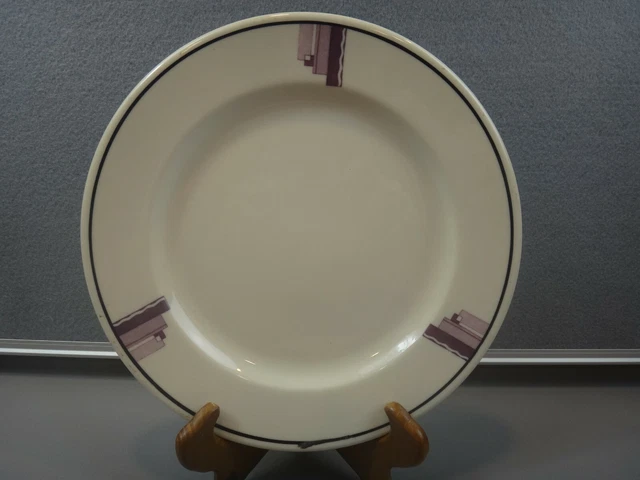 Syracuse China LAVENDER ABSTRACT DESIGN Dinner Plate ROYCROFT????