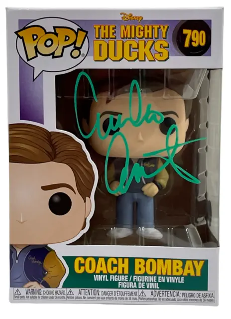 Emilio Estevez Signed Mighty Ducks Funko Pop Figure Bombay 790 Autograph Beckett
