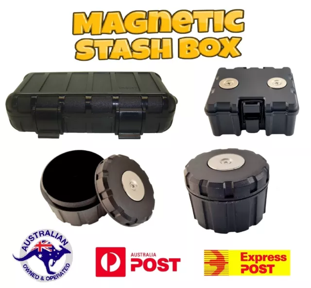 Magnetic Stash Safe Magnet Box Money Storage Secret Key Hidden GPS Compartment