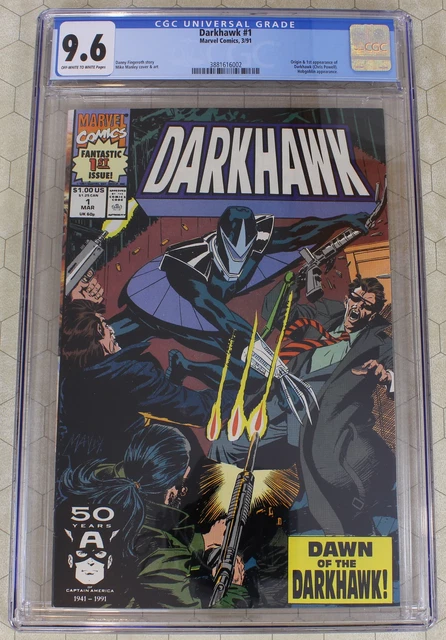 DARKHAWK #1 CGC 9.6 (1991) 1st App. and Origin DARKHAWK (Marvel Comics)!!!