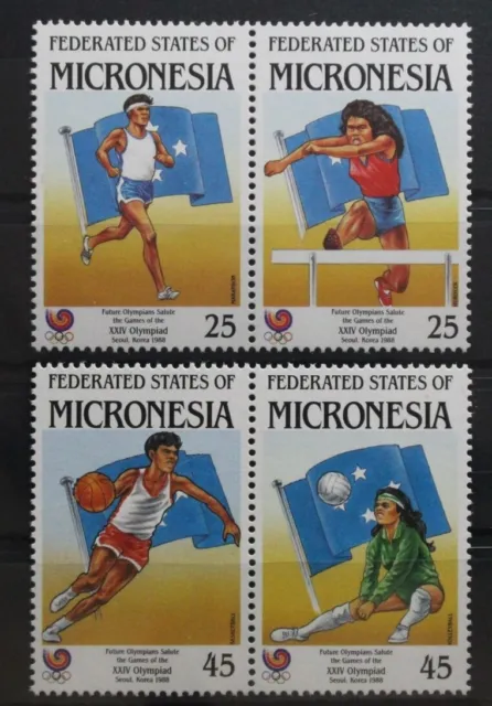 Mikronesien 93-96 postfrisch als 2 Paare #UU020