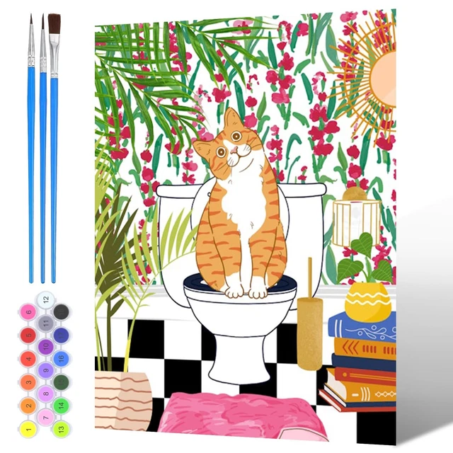 Peinture par numéros - Chat sauvage – Figured'Art