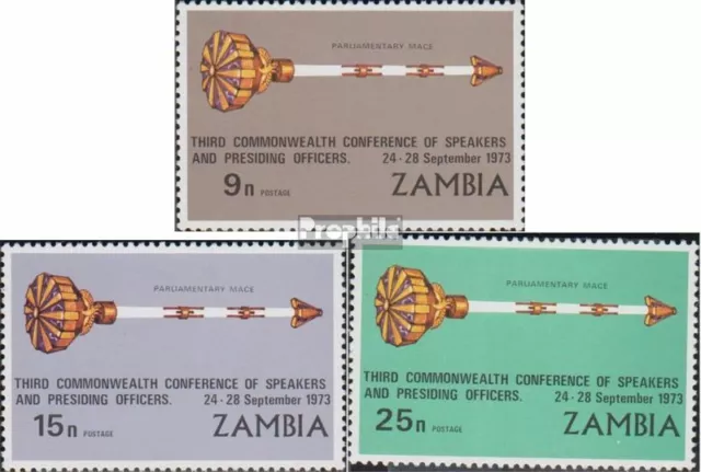 Sambia 108-110 (complète edition) neuf avec gomme originale 1973 commonwealth-Co