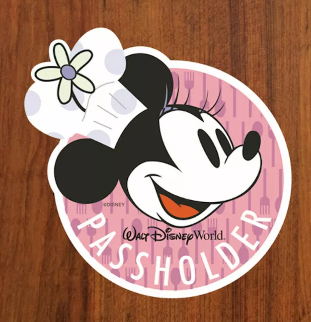 2019 Disney Epcot Food & Wine Festival Annual Passholder Minnie Mouse Car Magnet