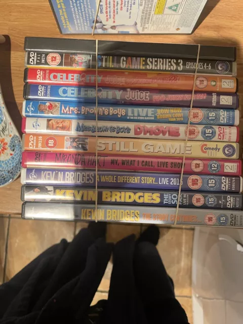 11 Various Comedy DVDs With Kevin Bridges / Mrs Browns Boys / Still Game An More