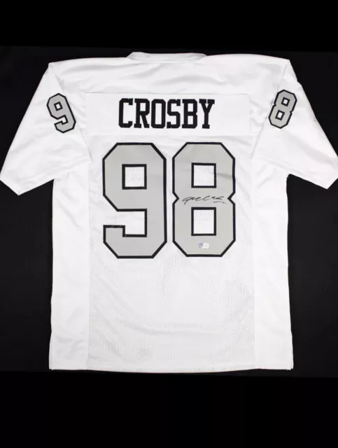 Maxx Crosby Signed Autographed Las Vegas Raiders Jersey Beckett Witness COA