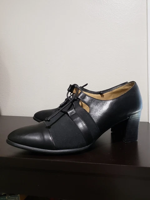 Retro look Amanda Smith Black leather  US 9M shoes