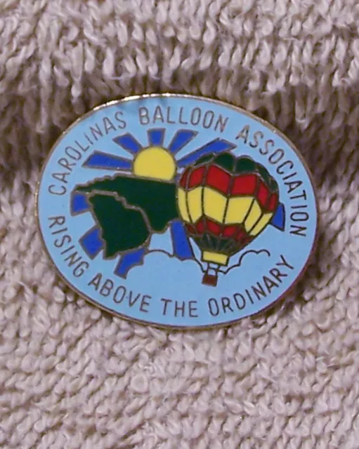 Rising Above The Ordinary Carolinas Balloon Association Balloon Pin