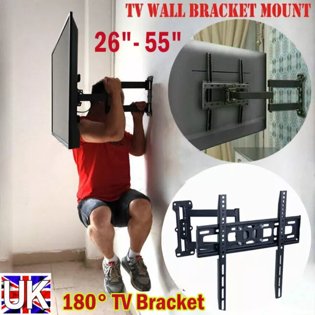 TV Wall Bracket Mount Tilt Swivel for Samsung Sony LG 26 32 40 43 50 55 inch