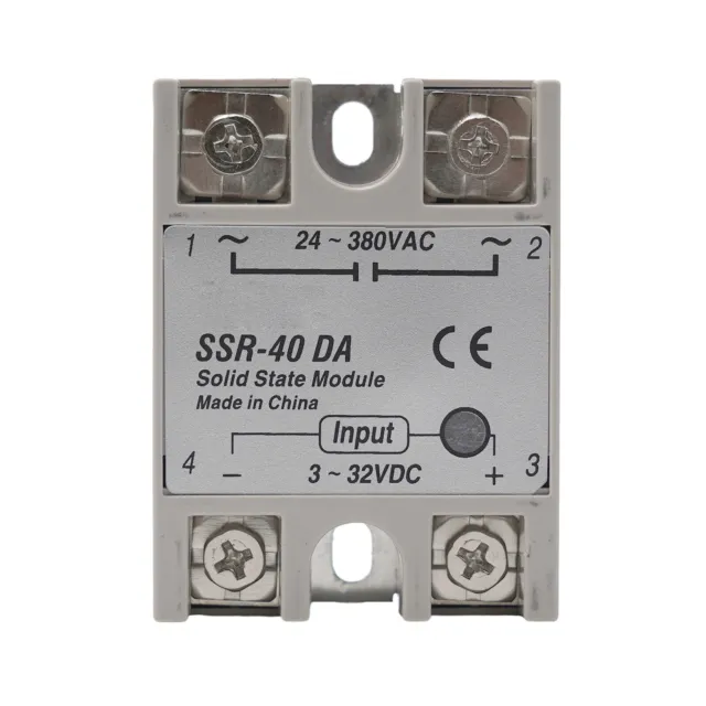 1PCS Relais Statique Module SSR-25DA/SSR-40DA 40A 3-32V Dc Pour 24-380V AC