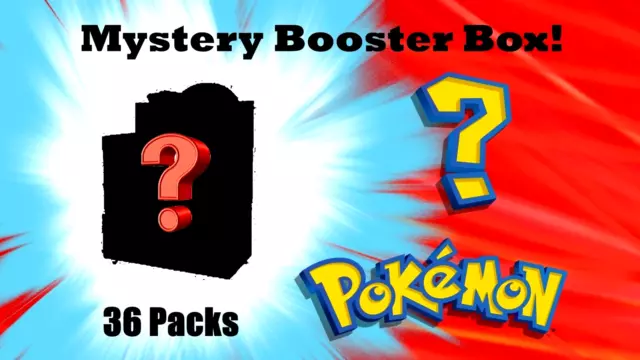 Pokémon JCC Personalizado Mystery Booster Box Sellado de Fábrica 36 Paquetes Totalmente Nuevo