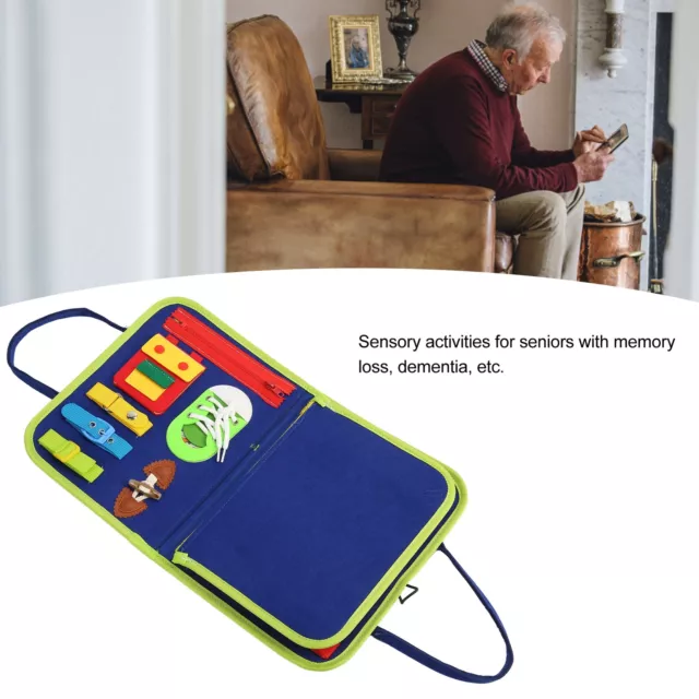 Dementia Sensory Toy Fidget Blanket Pressure Anxiety Relief Cloth For Alzhei Ggm