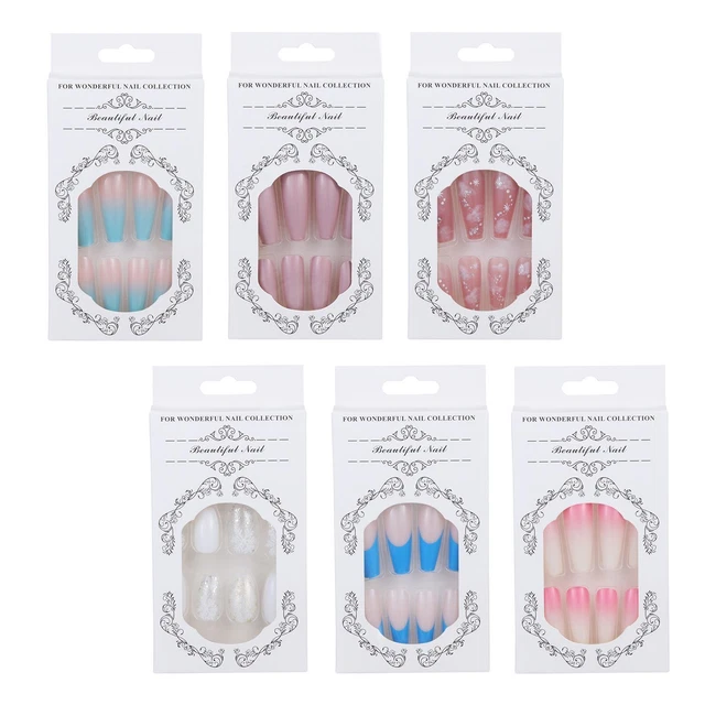 Amovible Manucure Cercueil Faux Ongle faux ongles Ongles DIY Ongles Ballerine
