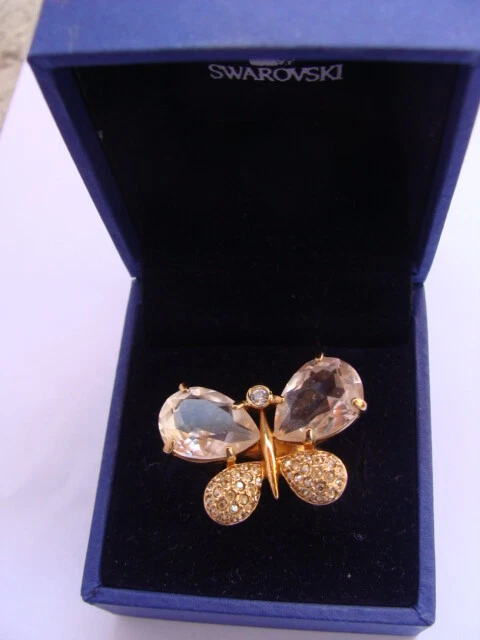 Belle bague Swarovski papillon bijou ring Swarovski authentique véritable 51-52