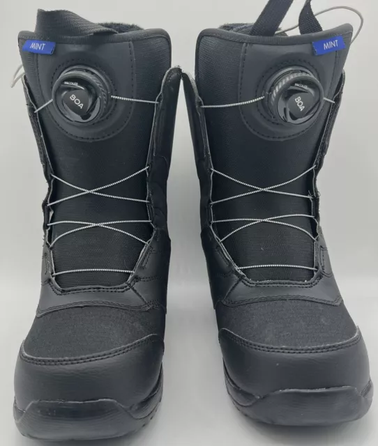 Burton Women's Mint Boa Snowboard Boots Black Size 7.5 US 39 Euro