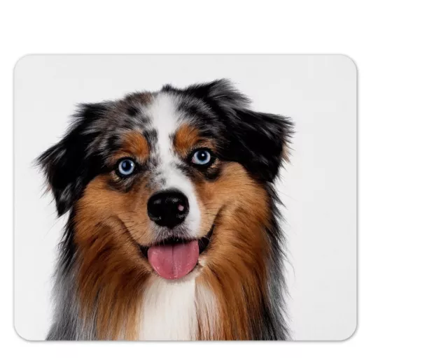 Mauspad/Mouse Pad Textil Kautschuk |  22 x 18 cm | Motiv: Australian Shepherd 04