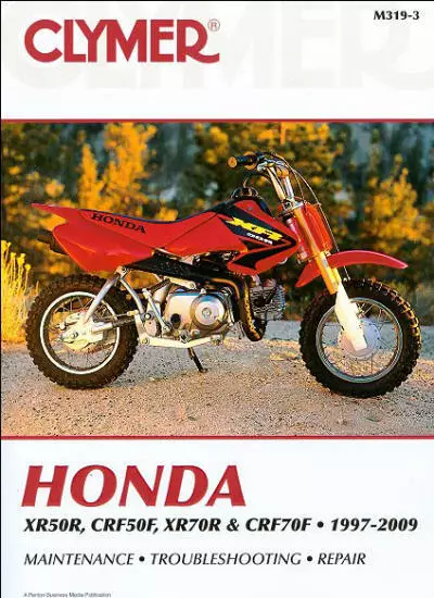 1997-2009 Honda XR 50 XR50 XR50R CRF CRF50 CRF50F XR70 70 CRF70 CRF70F MANUAL