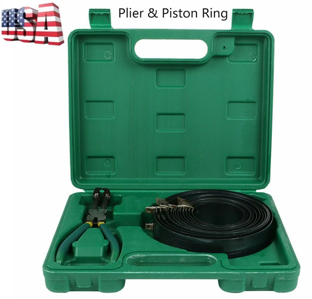 Professional Piston Ring Compressor Cylinder Installer Pliers & 14 Band Tool Kit Professional Piston Ring Compressor Cylinder Installer Pliers & 14 Band Tool Kit