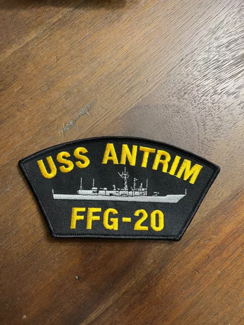 USS ANTRIM FFG-20 NAVY Hat or Jacket Patch, Military Insignia