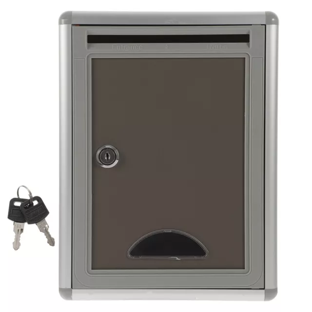 Buzón de correo colgantes de pared buzón de metal paquete de negocios puerta aleación de aluminio