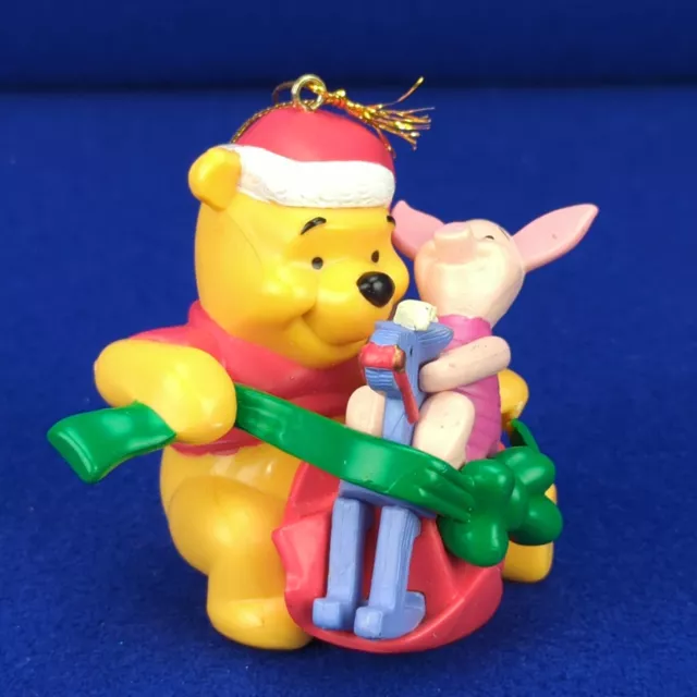 VINTAGE DISNEY WINNIE the Pooh & Piglet Christmas Tree Ornament Rocking