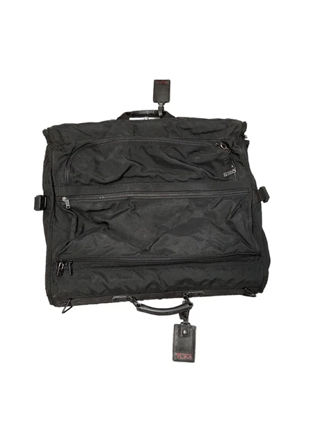 Tumi Black BiFold Carry-On Hanging Garment Bag Ballistic Nylon