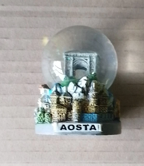 Palla di Vetro Neve Souvenir Aosta