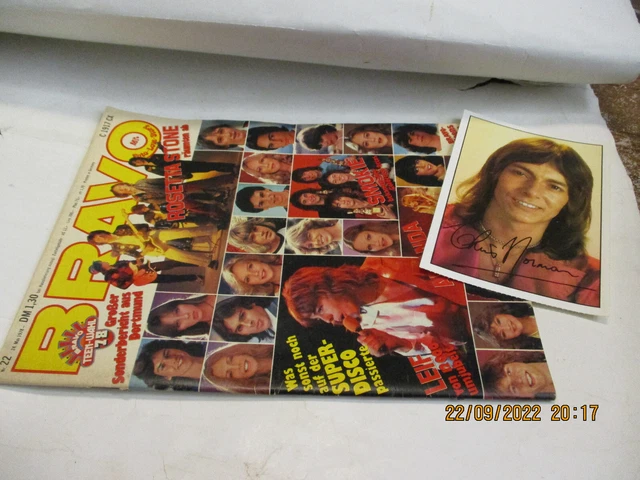 Bravo # 22 /1978  ohne Poster mit Autogrammkarte Chris Norman