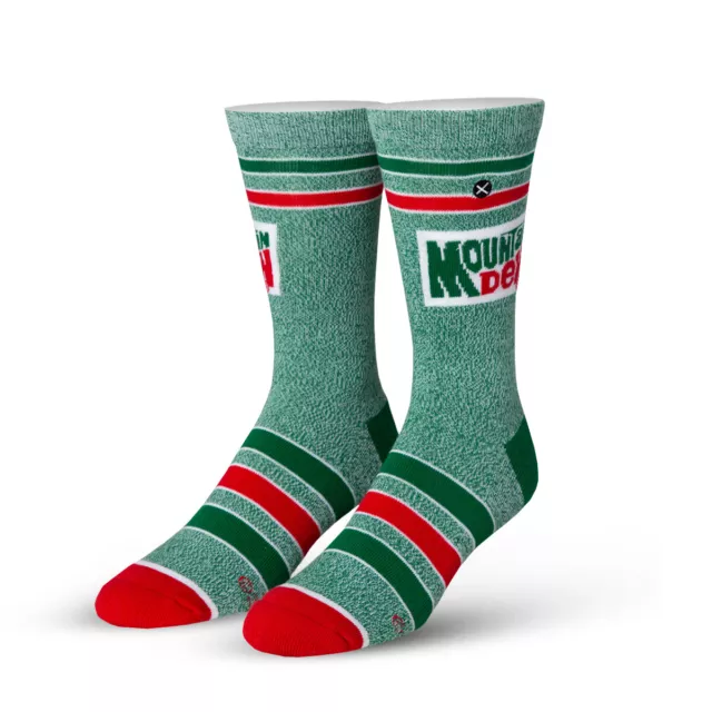 Odd Sox, Mountain Dew Soda, Novelty Crew Socks, Cool Funny Silly