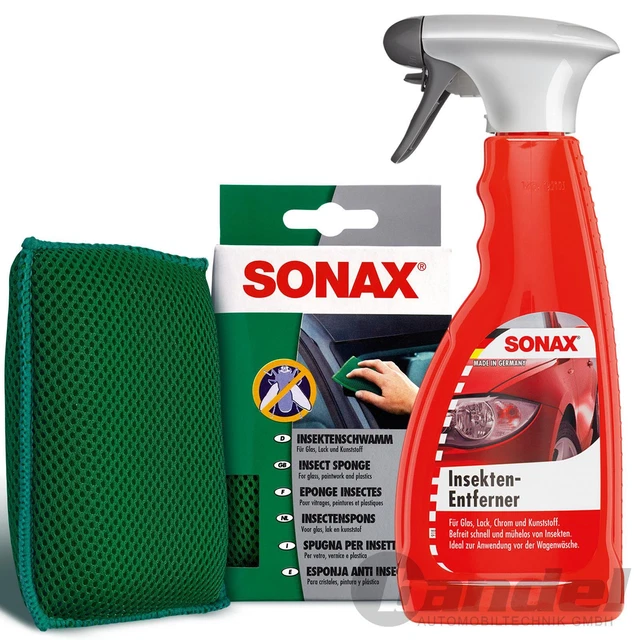 1x 500ml SONAX Insetticida Pulizia + SONAX Vernice E Spugna Insetti